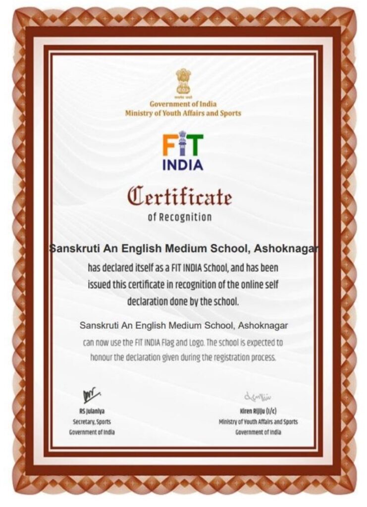 FIT INDIA – Sanskruti School